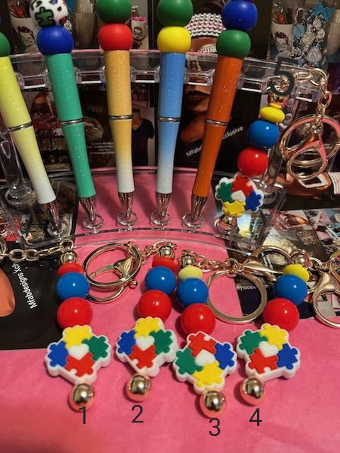 Custom Focal Pens & Keychains-Autism Keychains