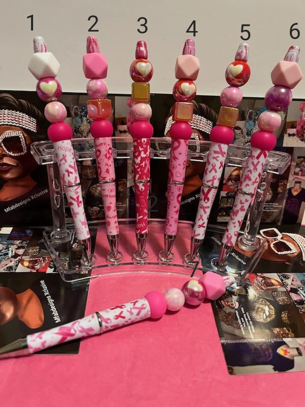 Custom Focal Pens-Breast Cancer Awareness