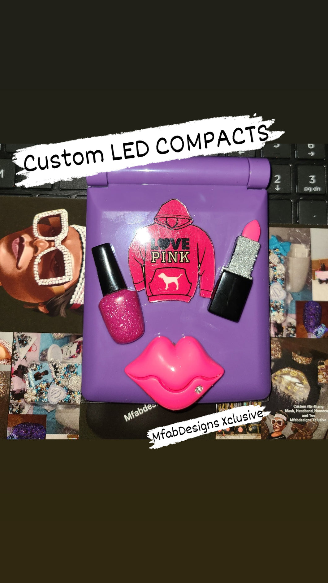 Custom LED Compact Mirror