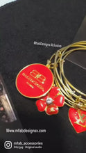 Load and play video in Gallery viewer, Mfabdesigns Xclusive Fashion Bangle Set.
